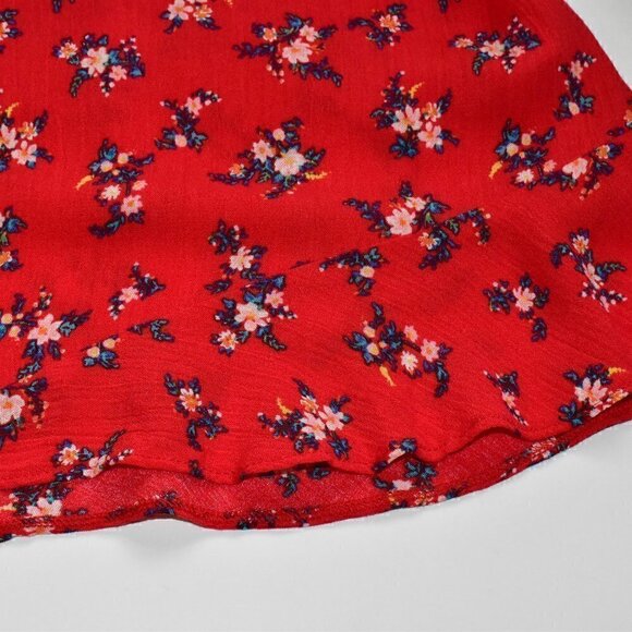 American Eagle Outfitters Red Floral Flouncy Shorts Size M - Picture 6 of 8